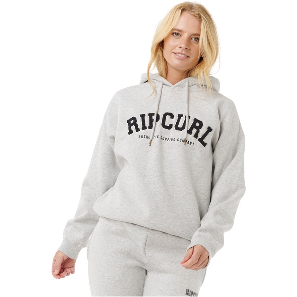 2025 Rip Curl Varsity-hættetrøje Til Kvinder 08HWFL - Grå Marle / Black